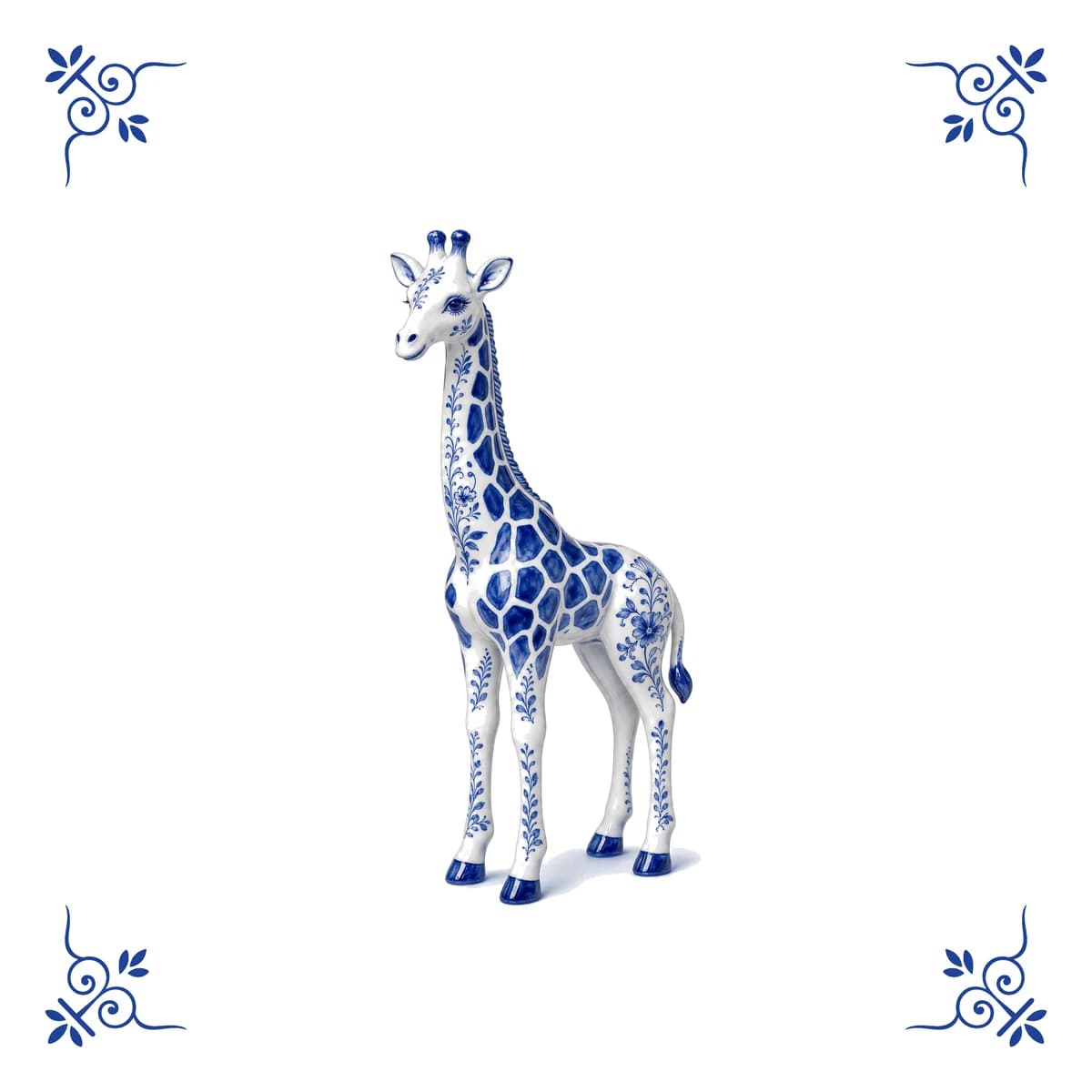 Giraffe – Delft blue tile