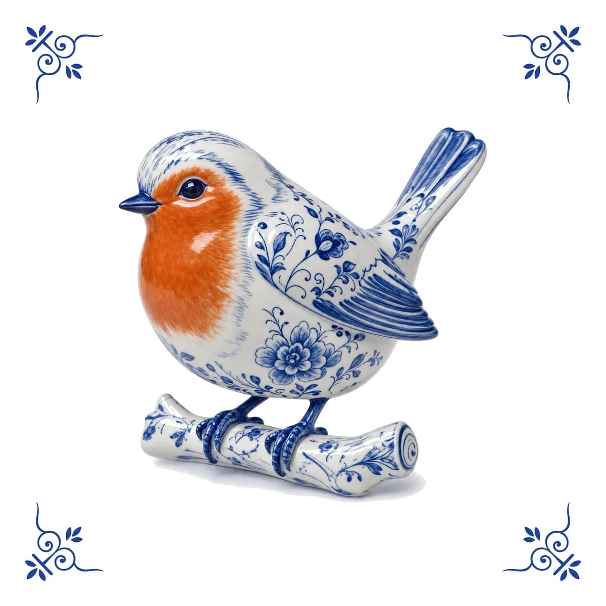 Robin – Delft blue tile